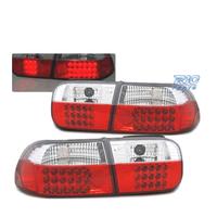 FARI LED HONDA CIVIC 91-95 2D 4D ROSSO BIANCO LED