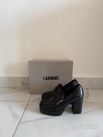 Mocassini tacchi Carmens vera pelle nuove 36