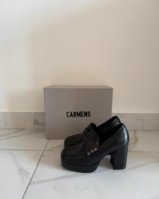 Mocassini tacchi Carmens vera pelle nuove 36