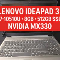 Lenovo IdeaPad3: i710/SSD 512GB/RAM8g/NVIDIA MX330