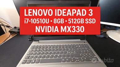 Lenovo IdeaPad3: i710/SSD 512GB/RAM8g/NVIDIA MX330
