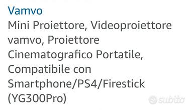 proiettore VAMVO Led Projector pari a Nuovo 
