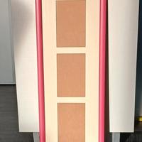 cornice rosa vetro e legno
