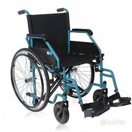 Carrozzina leggera a spinta + cuscino antidecubito