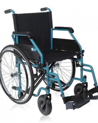 Carrozzina leggera a spinta + cuscino antidecubito