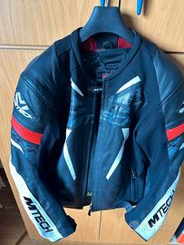 Giacca moto sportiva in pelle MTECH (taglia 54)