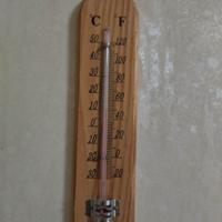 3 Termometro Legno Mercurio Casa Misura Temperatur