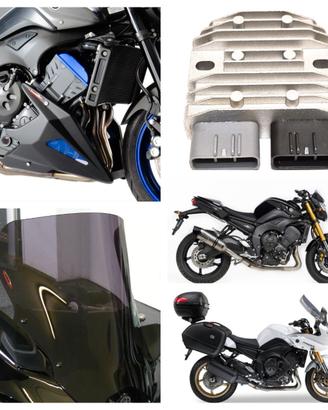 Yamaha Fazer 1000 Fz8 plexi bauletto pedane mono