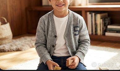Cardigan bambino grigio Benetton