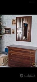 cassettiera più specchiera 