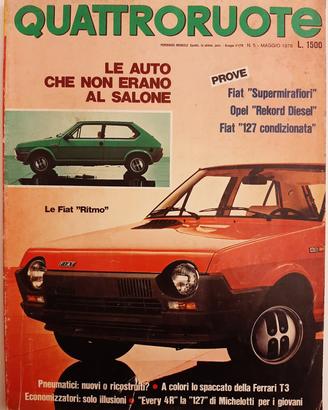 Rivista Quattroruote Maggio 1978 (N°270)
