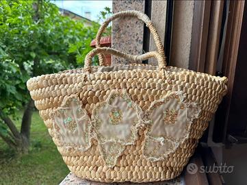 Borsa città/mare in paglia