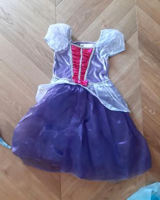 Vestito Carnevale Principessa Rapunzel