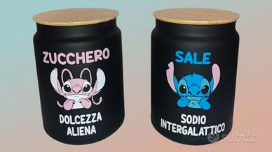 Set barattoli cucina Stitch e Angel
