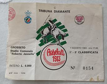 Baseball europei 1983 Grosseto: finale talia-oland