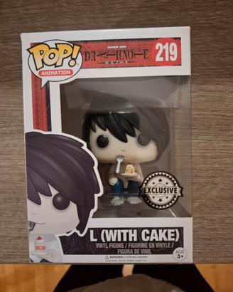 funko pop L with cake 