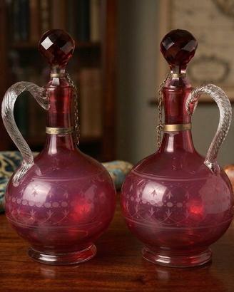 COPPIA ANTICHI DECANTER