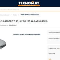 Tappo per Piletta Doccia 90mm