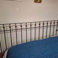 Letto in ferro battuto e ottone stile inglese