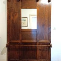 MOBILE ANTICO DEL 900 ATTACCAPANNI A MURO IN LEGNO