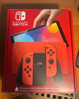 Nintendo switch oled red mario