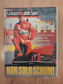 Gazzetta dello sport 1997 Schumacher Irvine Ferrar