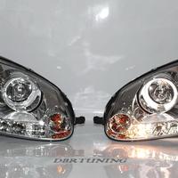 Coppia fari Angel eyes VW GOLF 5 cromo
