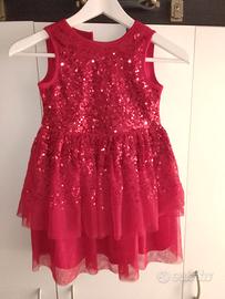 vestito paiettes primark 4-5 anni 110cm sotto asc