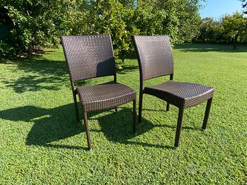 SEDIE DA GIARDINO MARCA EMU  PERFETTE