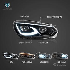 FARI LED VLAND PER VW GOLF 6