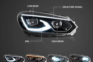 FARI LED VLAND PER VW GOLF 6