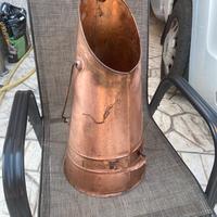 Porta carbone fine 800 in rame