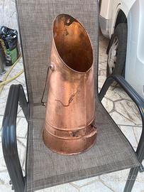 Porta carbone fine 800 in rame