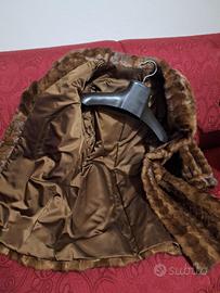 Pelliccia code di visone autentica