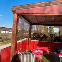 Pergola addossata motorizzata