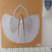 Angelo in macramè fatto a mano 