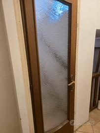 porte da 80, e da 70. in legno con vetro