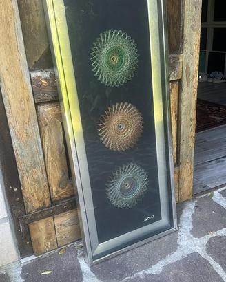 Composizione artistica quadro anni 70