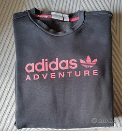 Felpa garzata Adidas Adventure grigia ragazzo 