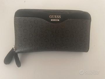 GUESS Portafoglio grande con zip, pochette Donna
