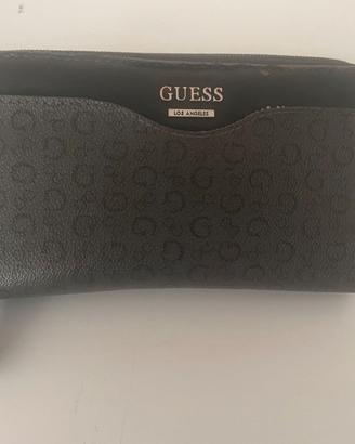 GUESS Portafoglio grande con zip, pochette Donna