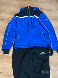 Tuta giacca e pantaloni invernale da sci taglia L