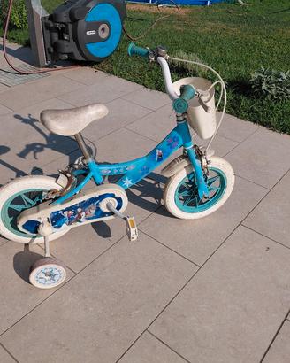 bicicletta frozen con rotelline