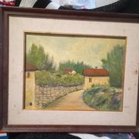 Quadro ad olio senza vetro 