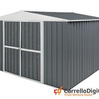 Box in Acciaio da giardino 360x345 grigio scuro
