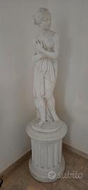 Lotto 7 statue da giardino in cemento / gesso 