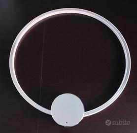 lampada da soffitto/applique led cerchio cromo rgb