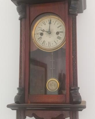 Orologio a pendolo da parete in legno massello vin