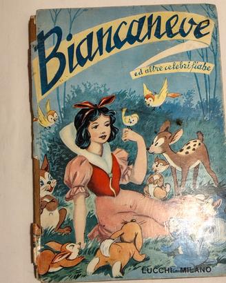 biancaneve libro di fiabe vintage 1970