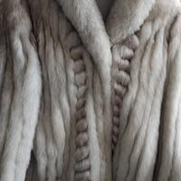 Giacca  in vera volpe argentata